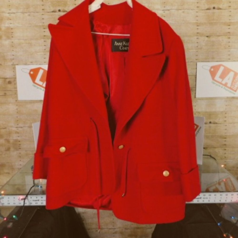 vintage 1980s wool and cashmere coat